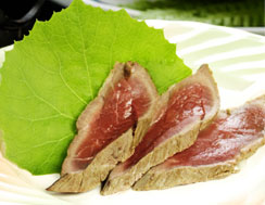 エゾシカのタタキ